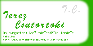 terez csutortoki business card